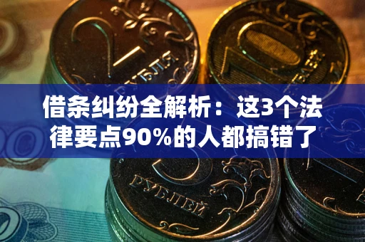 北京借条纠纷全解析：这3个法律要点90%的人都搞错了