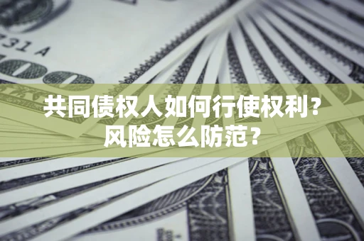 北京共同债权人如何行使权利？风险怎么防范？