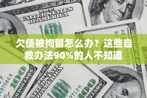 北京欠债被拘留怎么办？这些自救办法90%的人不知道