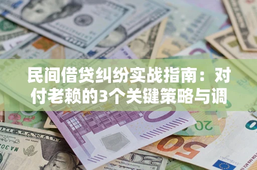 北京民间借贷纠纷实战指南：对付老赖的3个关键策略与调解盲区解析