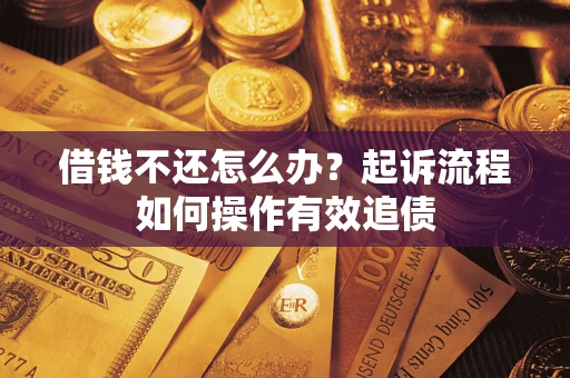 北京借钱不还怎么办？起诉流程如何操作有效追债