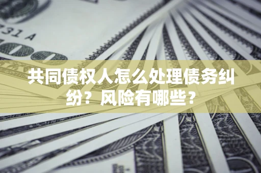 北京共同债权人怎么处理债务纠纷？风险有哪些？