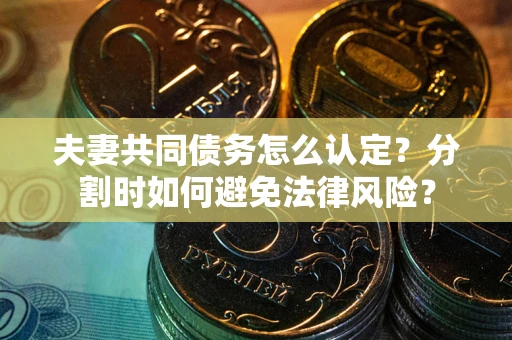 北京夫妻共同债务怎么认定？分割时如何避免法律风险？